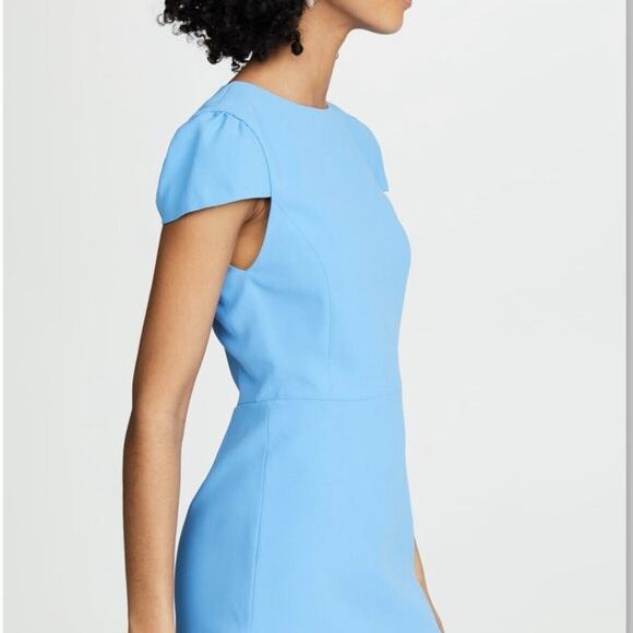 Alice + Olivia Fable Asymmetrical Ruffle Dress‎ Womens 0 Blue Preppy Dainty NWT - Picture 10 of 12